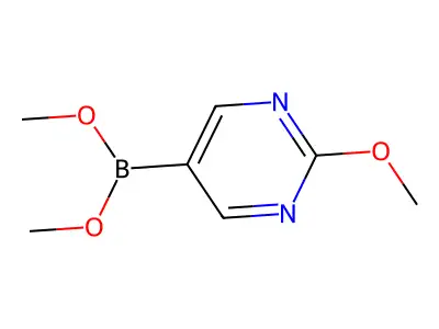 Dimethoxy-(2-methoxypyrimidin-5-yl)borane structure