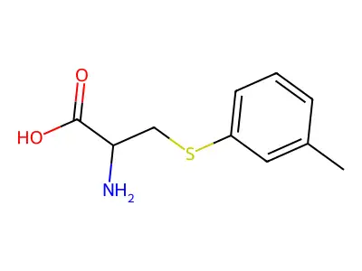 Alanine, 3-(m-tolylthio)- structure