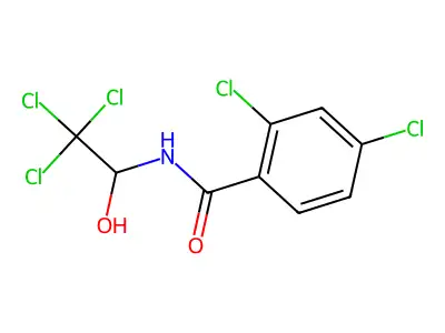 2,4-dichloro-N-(2,2,2-trichloro-1-hydroxyethyl)benzamide structure