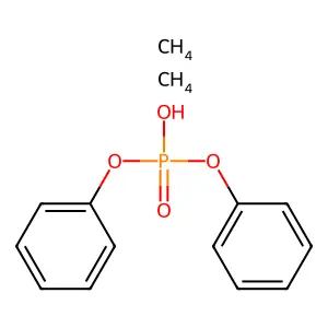 Phosphoric acid, diphenyl ester, dihydrate structure