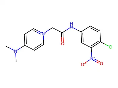 1-[2-(4-Chloro-3-nitroanilino)-2-oxoethyl]-4-(dimethylamino)pyridinium structure