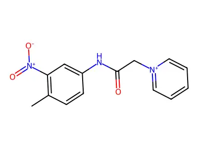 N-(4-methyl-3-nitrophenyl)-2-pyridin-1-ium-1-ylacetamide structure