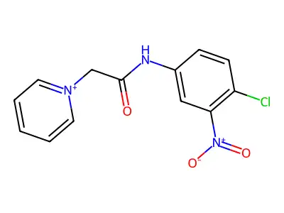 N-(4-chloro-3-nitrophenyl)-2-pyridin-1-ium-1-ylacetamide structure
