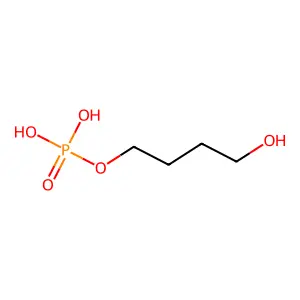 4-Hydroxybutyl dihydrogen phosphate structure