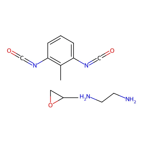 1,3-Diisocyanato-2-methylbenzene;ethane-1,2-diamine;2-methyloxirane structure