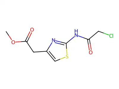 Methyl 2-[2-(2-chloroacetamido)-1,3-thiazol-4-yl]acetate structure