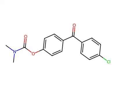 4-(4-Chlorobenzoyl)phenyl dimethylcarbamate structure