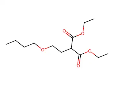 Propanedioic acid, (2-butoxyethyl)-, diethyl ester structure