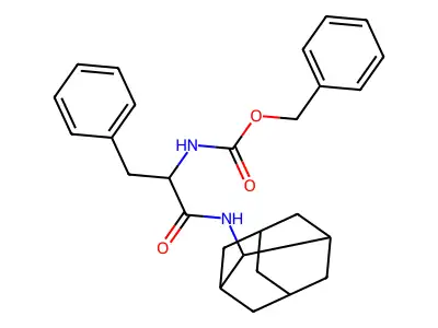 benzyl [2-(2-adamantylamino)-1-benzyl-2-oxoethyl]carbamate structure