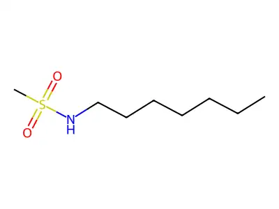 N-heptylmethanesulfonamide structure
