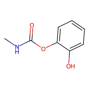 1,2-Benzenediol, 1-(N-methylcarbamate) structure