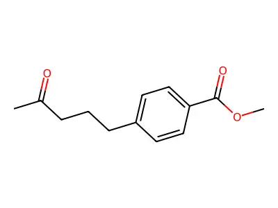 Methyl 4-(4-oxopentyl)benzoate structure