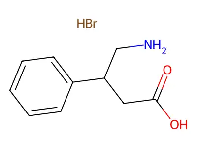 4-Amino-3-phenylbutyric acid hydrobromide structure