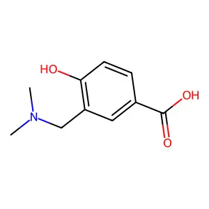 3-[(Dimethylamino)methyl]-4-hydroxybenzoic acid structure