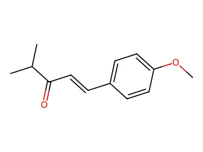 1-(4-Methoxyphenyl)-4-methylpent-1-en-3-one structure