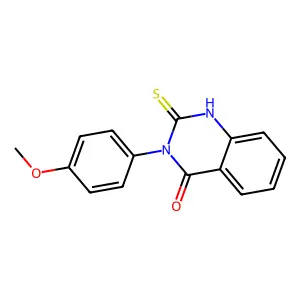 2-mercapto-3-(4-methoxyphenyl)quinazolin-4(3H)-one structure