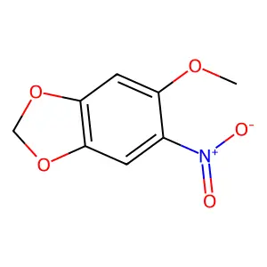 1,3-Benzodioxole, 5-methoxy-6-nitro- structure