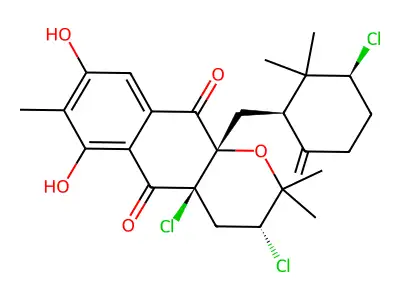Napyradiomycin B1 structure