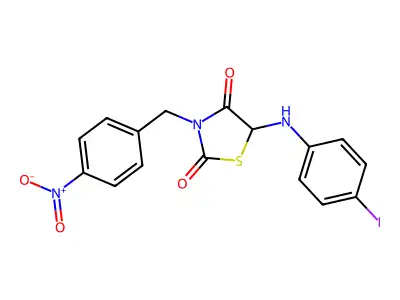 C16H12IN3O4S structure