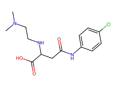 4-((4-Chlorophenyl)amino)-2-((2-(dimethylamino)ethyl)amino)-4-oxobutanoic acid structure