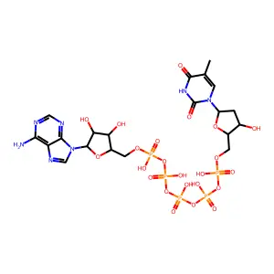 P1-(5'-Adenosyl)P5-(5'-Thymidyl)Pentaphosphate structure
