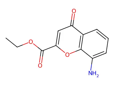 Ethyl 8-amino-4-oxo-4H-chromene-2-carboxylate structure