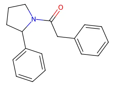 2-Phenyl-1-(2-phenylpyrrolidin-1-yl)ethanone structure
