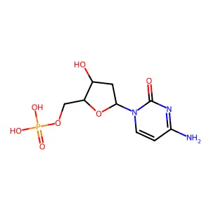 Cytidine 5'-(dihydrogen phosphate) structure