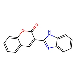 3-(1H-benzimidazol-2-yl)-2H-chromen-2-one structure