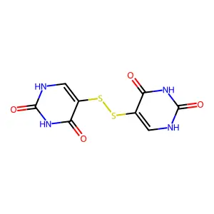 Uracil, 5,5'-dithiodi- structure