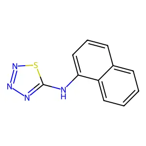 N-Naphthyl-1,2,3,4-thiatriazol-5-amine structure
