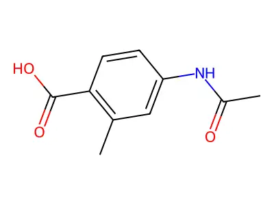 4-Acetamido-2-methylbenzoic acid structure