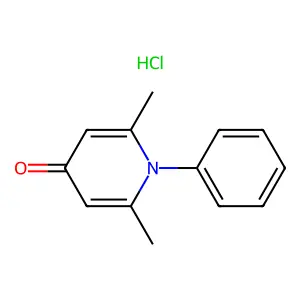 2,6-Dimethyl-1-phenyl-4(1H)-pyridone hydrochloride structure