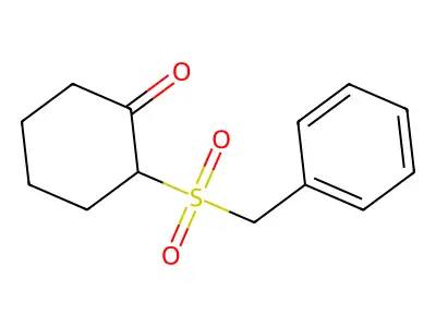 2-(Phenylmethanesulfonyl)cyclohexan-1-one structure