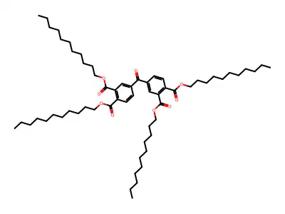 Tetraundecyl benzophenone-3,3',4,4'-tetracarboxylate structure