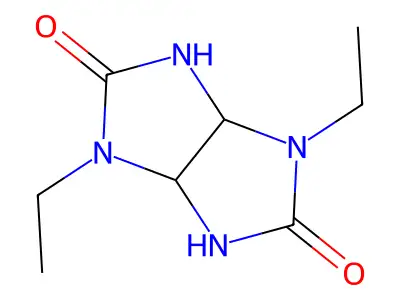 Imidazo[4,5-d]imidazole-2,5(1H,3H)-dione, 1,4-diethyltetrahydro- structure