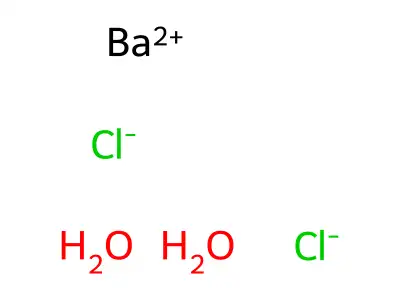 Barium(2+);dichloride;dihydrate structure