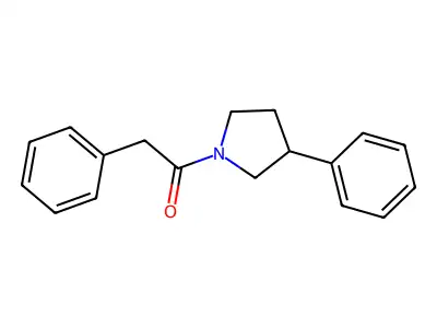 2-Phenyl-1-(3-phenylpyrrolidin-1-yl)ethanone structure