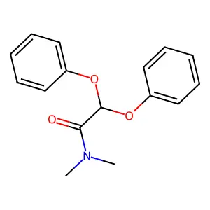 N,N-dimethyl-2,2-diphenoxyacetamide structure