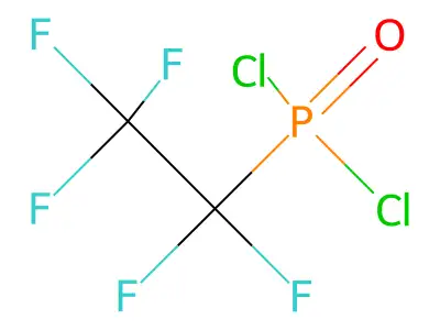 Pentafluoroethylphosphonic acid dichloride structure