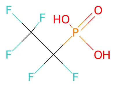 Pentafluoroethylphosphonic acid structure