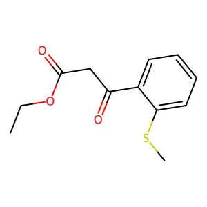Ethyl 3-(2-(methylthio)phenyl)-3-oxopropanoate structure