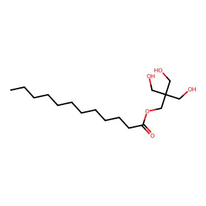 Dodecanoic acid, 3-hydroxy-2,2-bis(hydroxymethyl)propyl ester structure