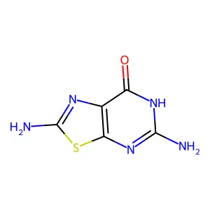 2,5-Diaminothiazolo(5,4-d)pyrimidin-7(6H)-one structure