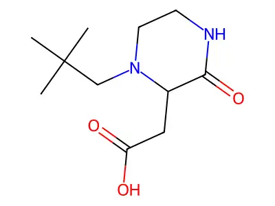 (1-Neopentyl-3-oxo-2-piperazinyl)acetic acid structure