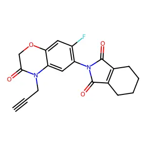 Flumioxazin structure