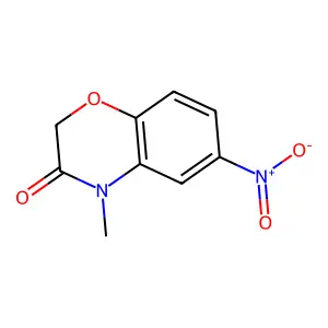4-Methyl-6-nitro-2H-1,4-benzoxazin-3-one structure