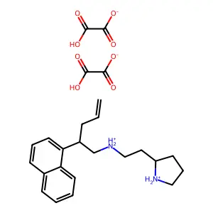 1-Naphthaleneethylamine, beta-(2-propenyl)-N-(2-pyrrolidinoethyl)-, bioxalate structure