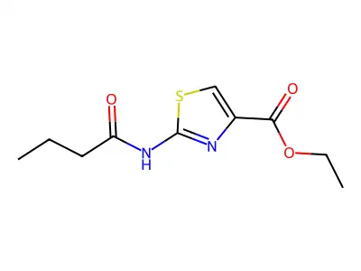 Ethyl 2-butanamido-1,3-thiazole-4-carboxylate structure
