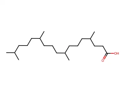 4,8,12,16-Tetramethylheptadecanoic acid structure
